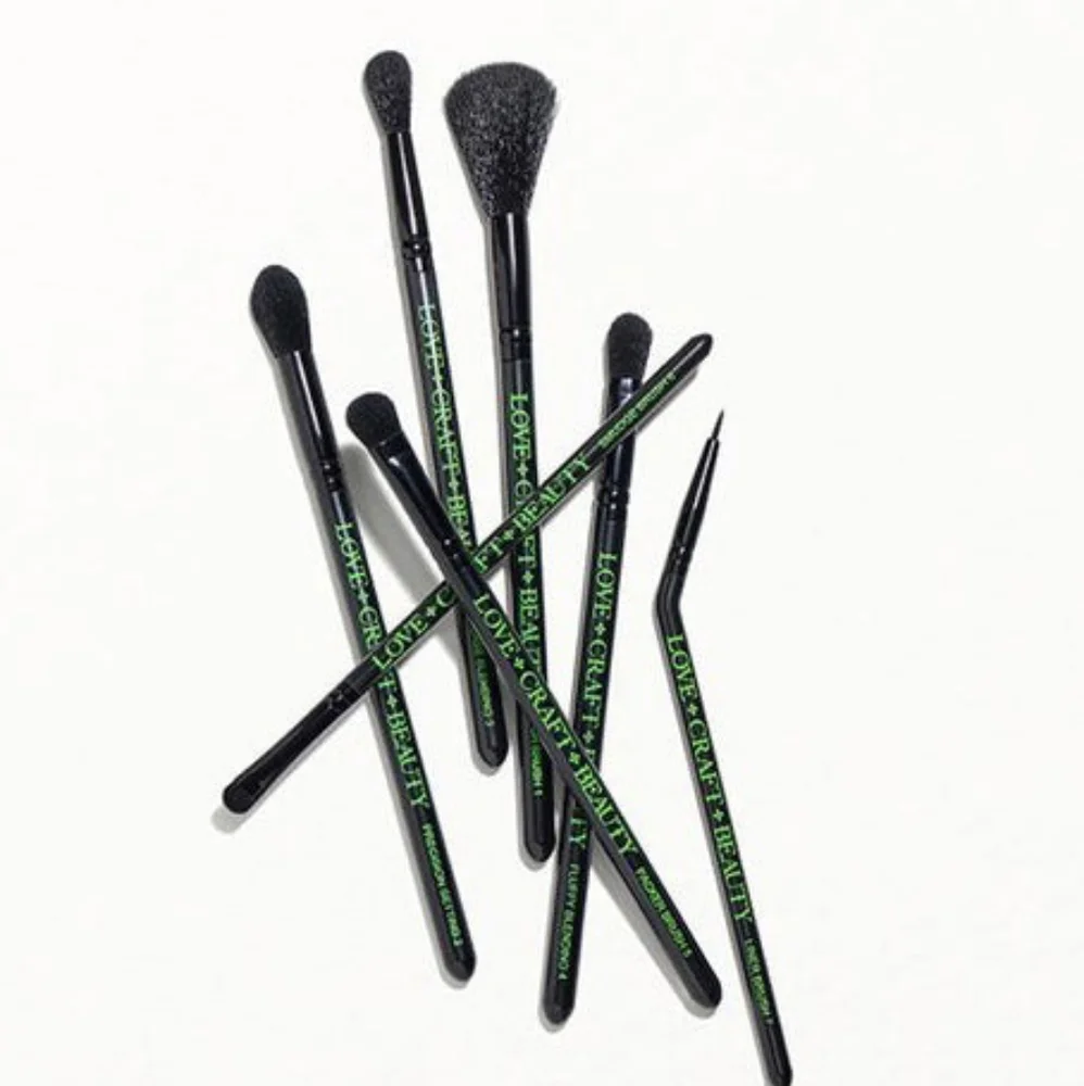 Love+Craft+Beauty 7 Piece Brush Set, 7 Brushes in sealed plastic pouch